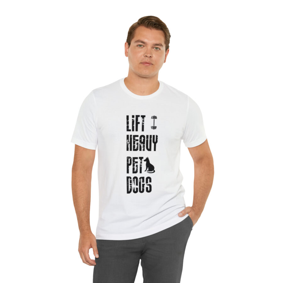 Lift Heavy Pet Dogs Shirt Strength in Gym Softness for Pup
