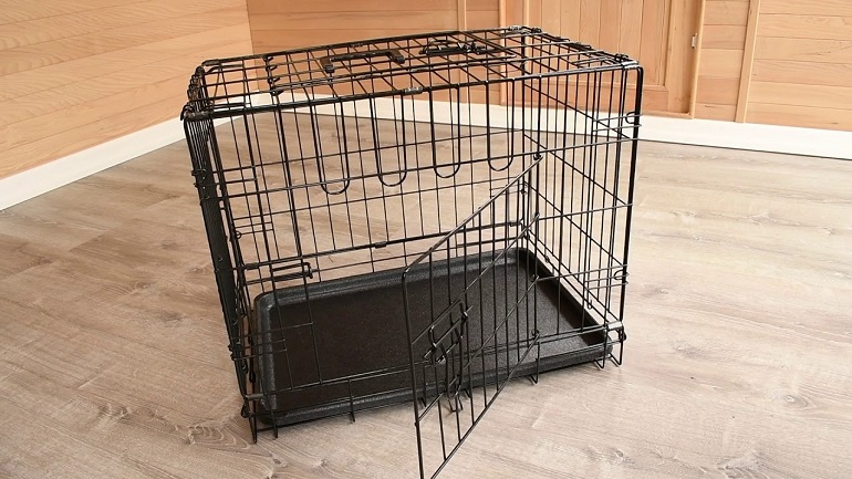 how to break down a dog crate