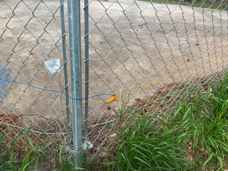 Installing in outlet ground dog fence