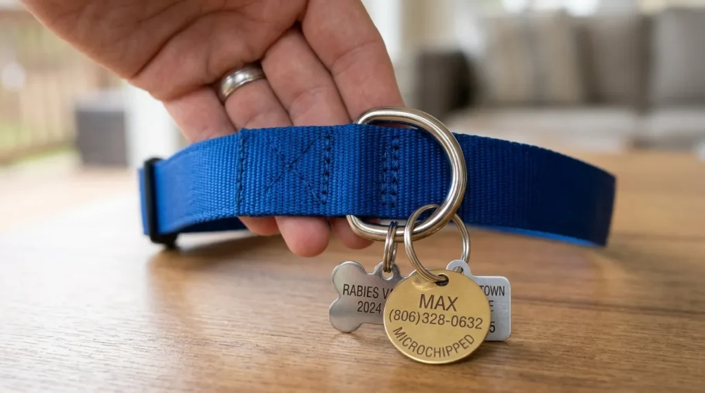 Clip the Collar Back on Your Dog's Neck