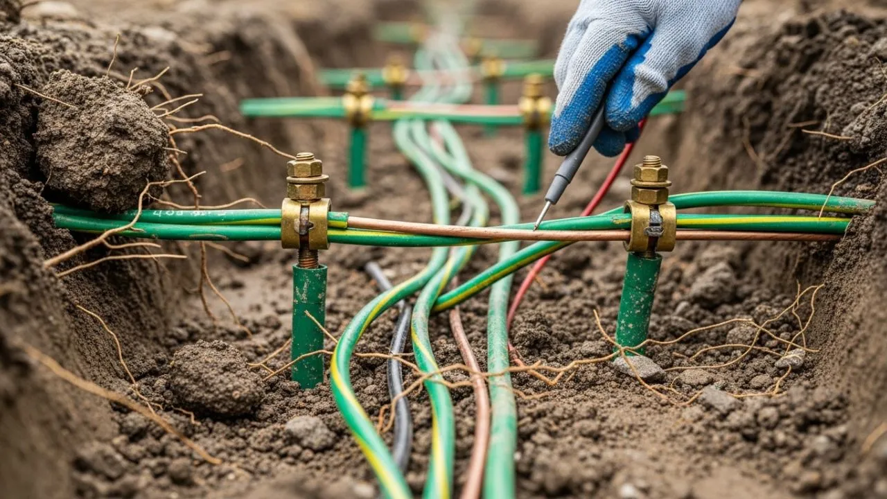 Examining Uncovered Ground Wires