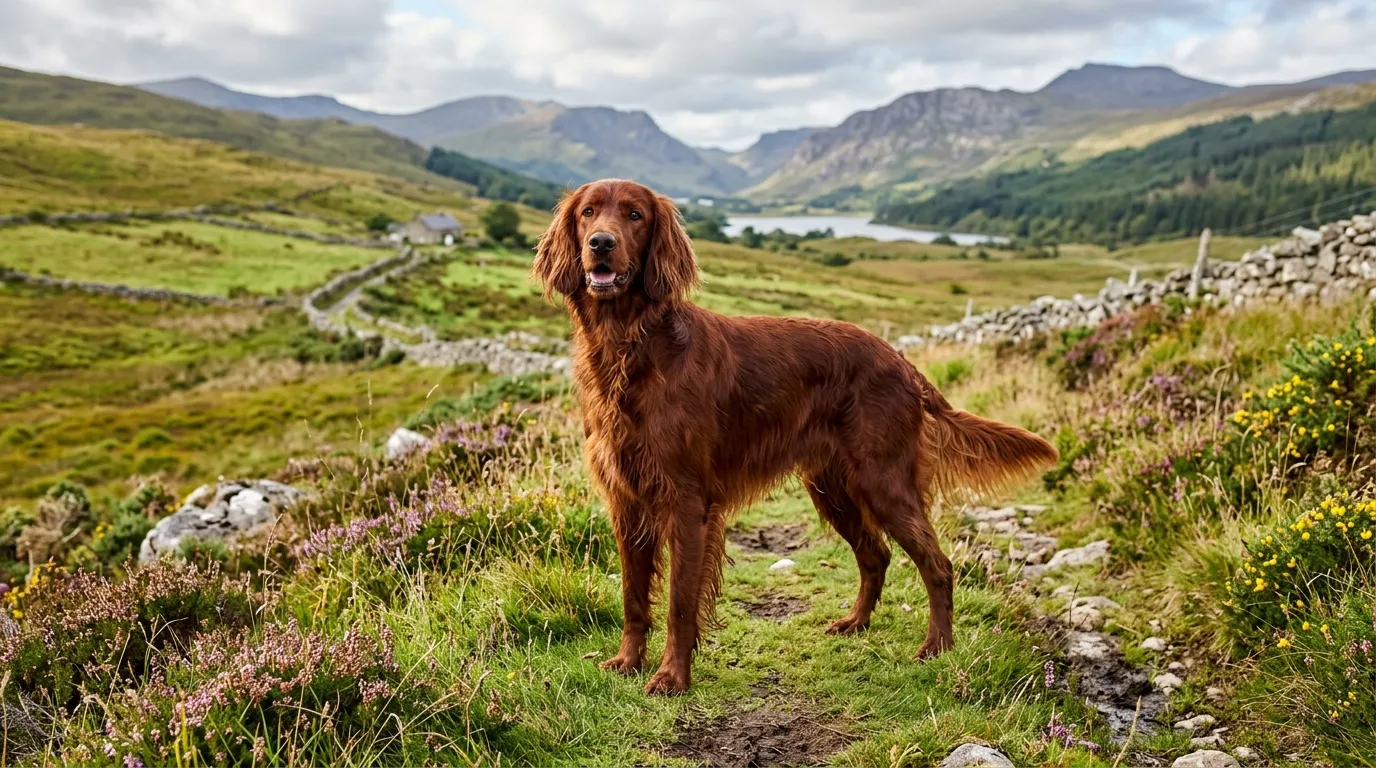 Irish Setter aligility traning
