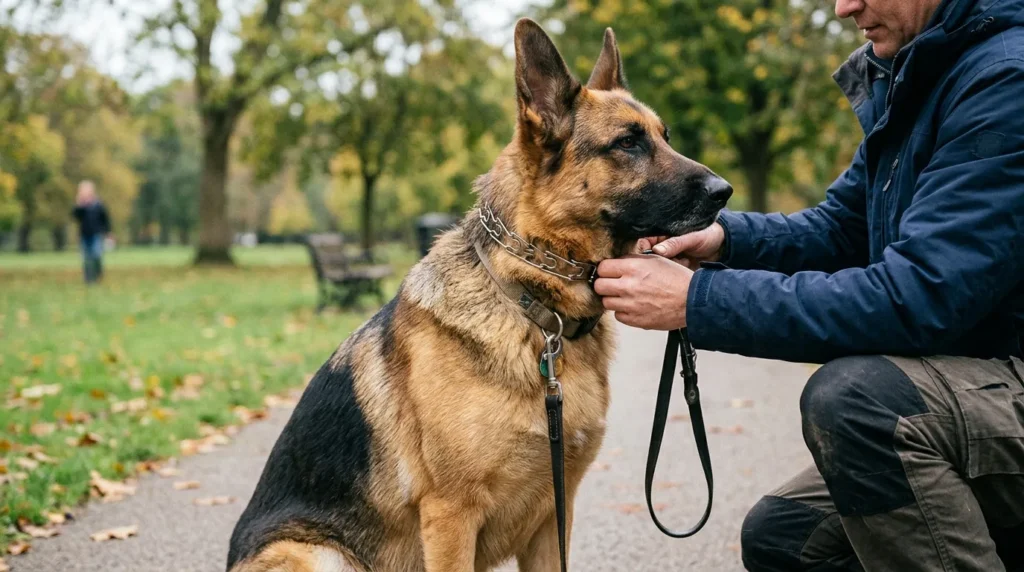 How Should You Place a Prong Collar on a Dog Properly?