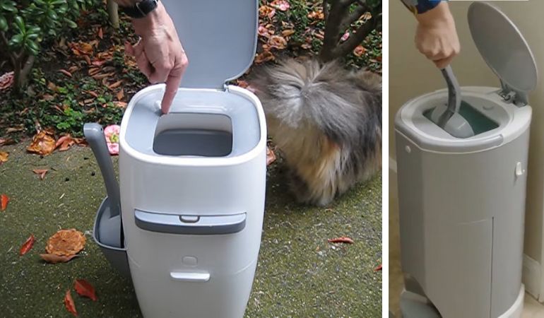 Using diaper genie for cat outlet litter