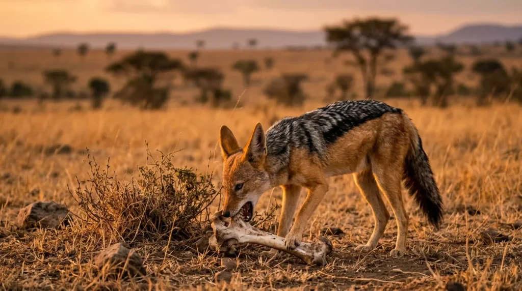 The Black-backed Jackal; With the Strongest Jaws