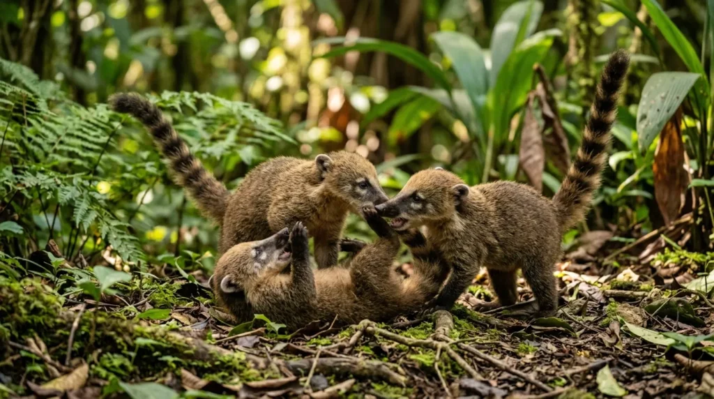 Coatis_babies_