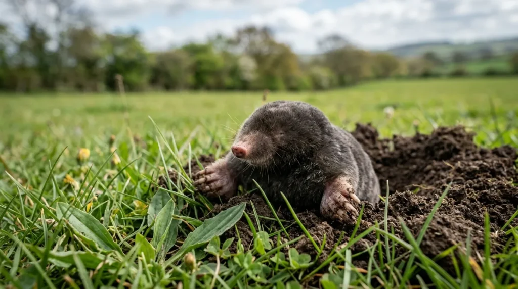 Mole_on_grass