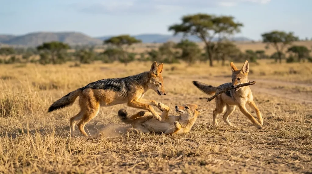 jackals_are_playing_