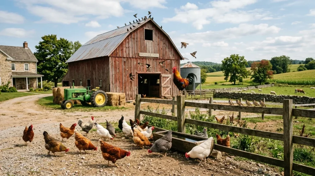 Birds on an Average Farm: