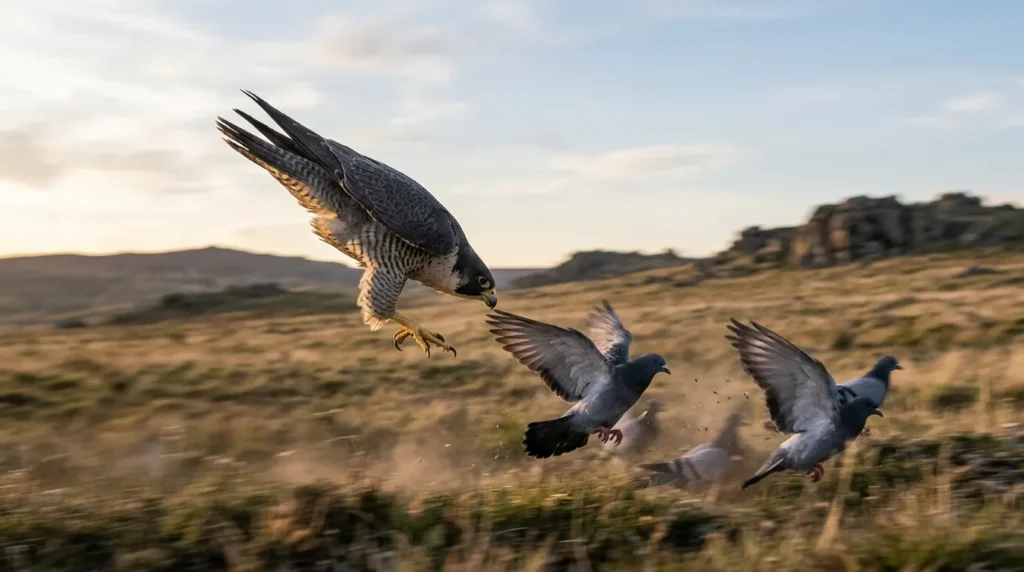 Falcon_hunting