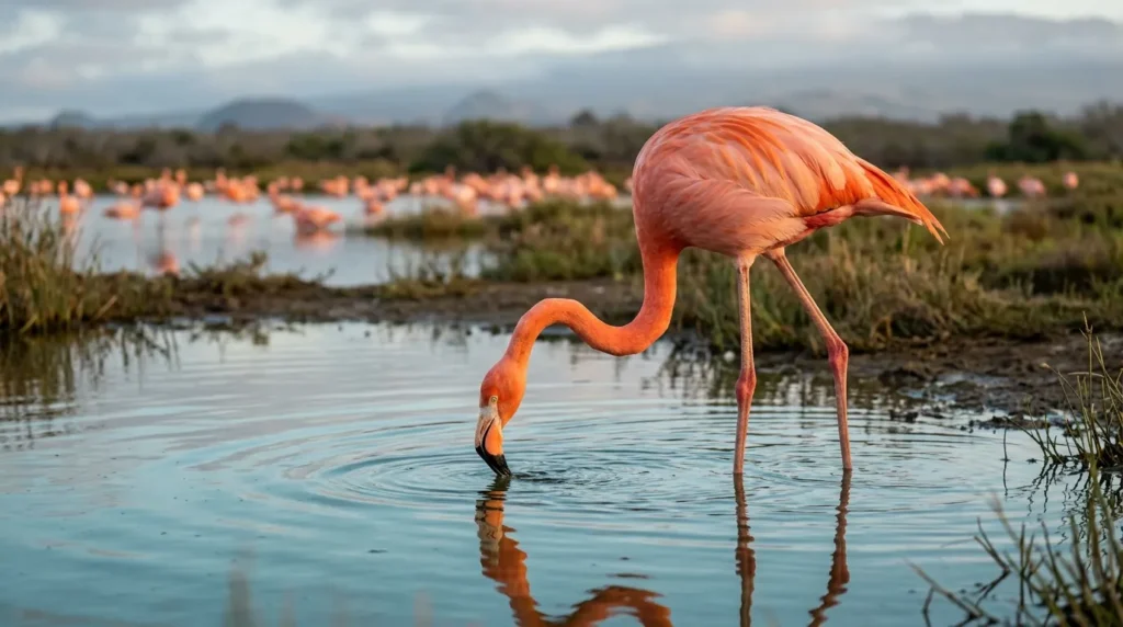 Flamingo_is_drinking_