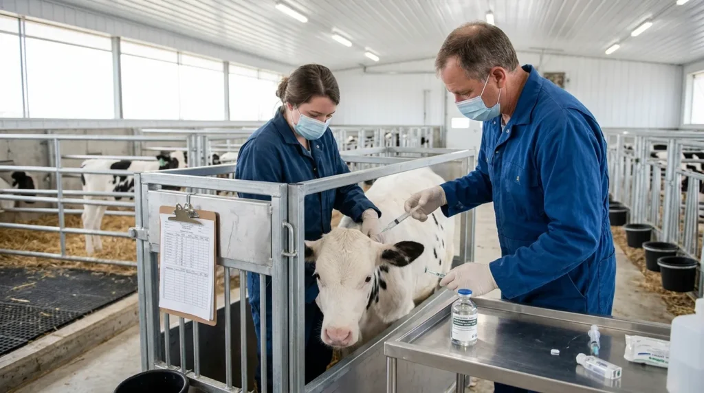 Hormone Injections Employed for Veal Development