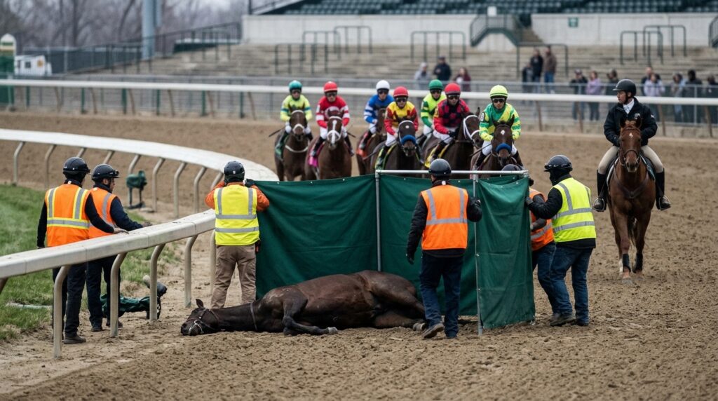 Fallen Horses Are Euthanized