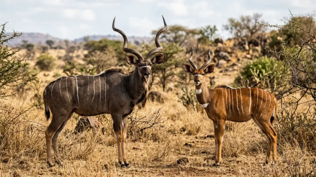 Greater Kudu vs. Lesser Kudu