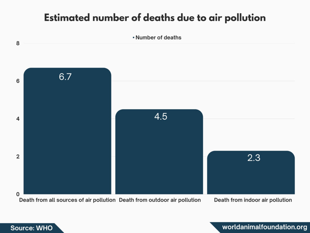 Deaths form air pollution