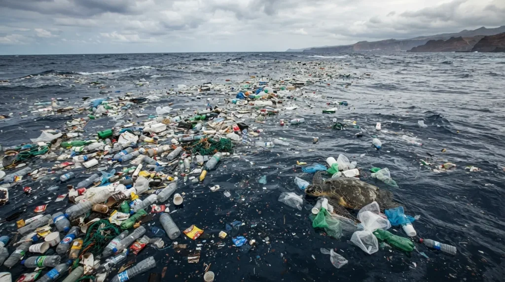 Trash Is in the Ocean