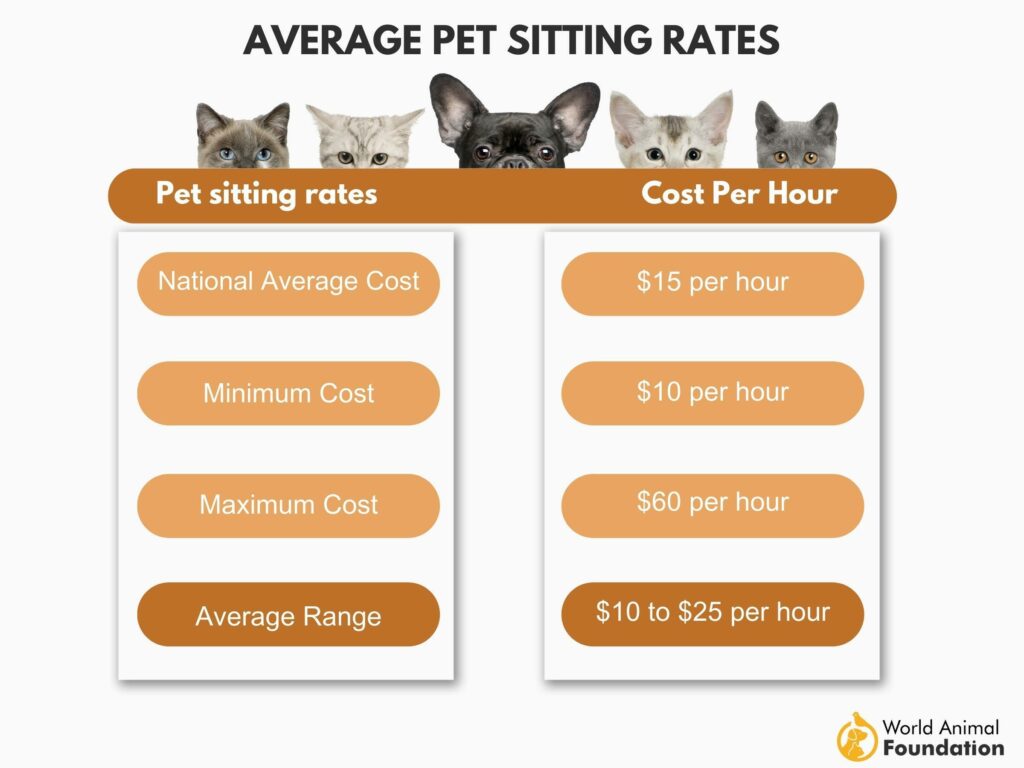 Dog cheap sitting rates