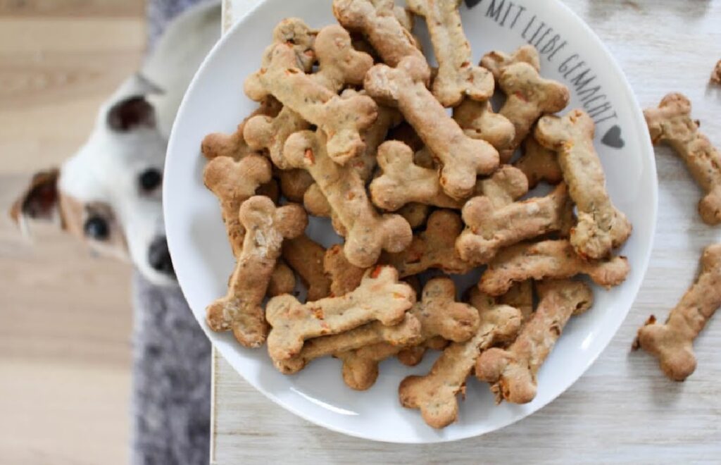 baked potato and coconut dog treats