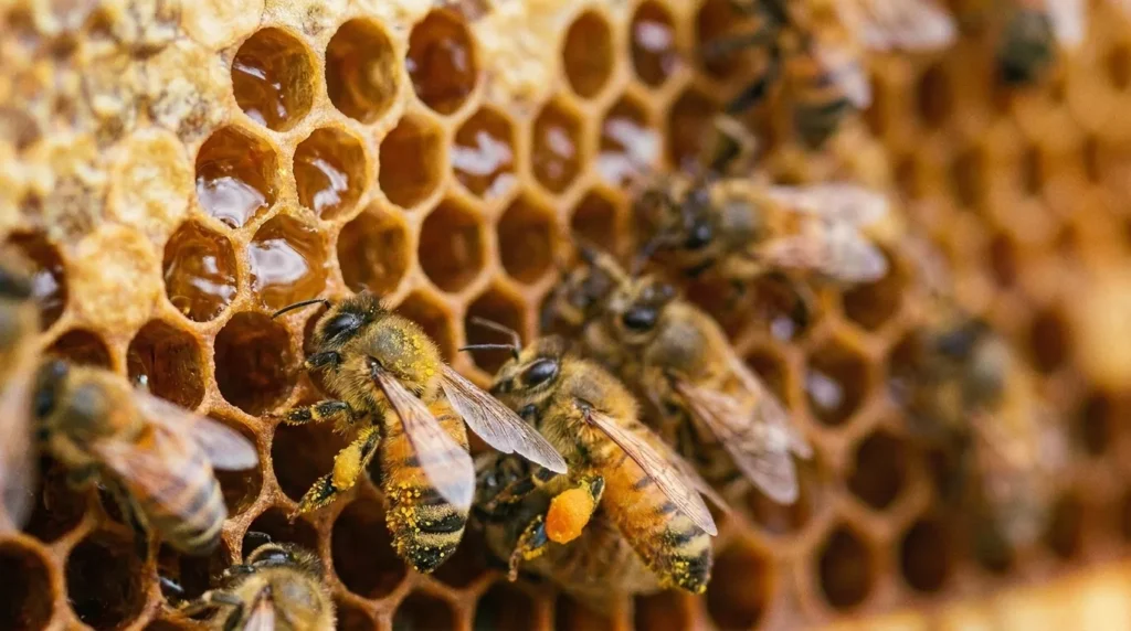 Honey And Pollens Sums Up Bees Diet (NCBI)