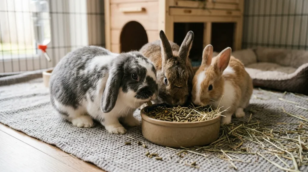 Rabbits_eating