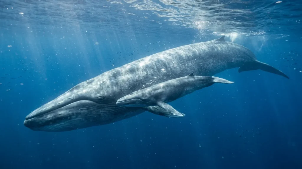 Size of Blue Whale Calf