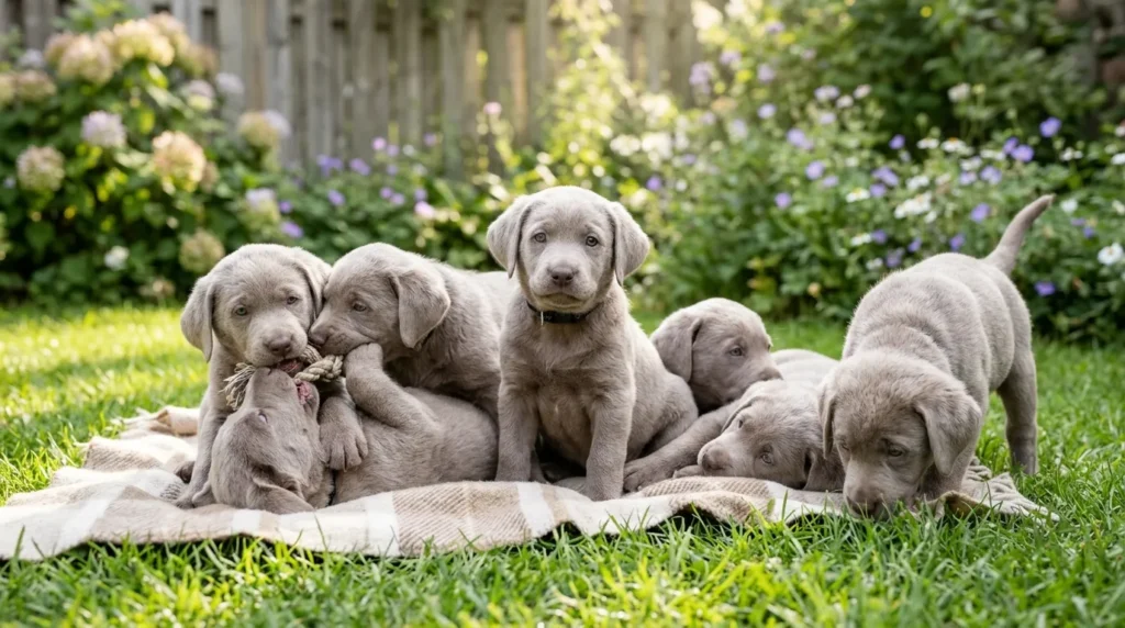 Silver Lab Puppies