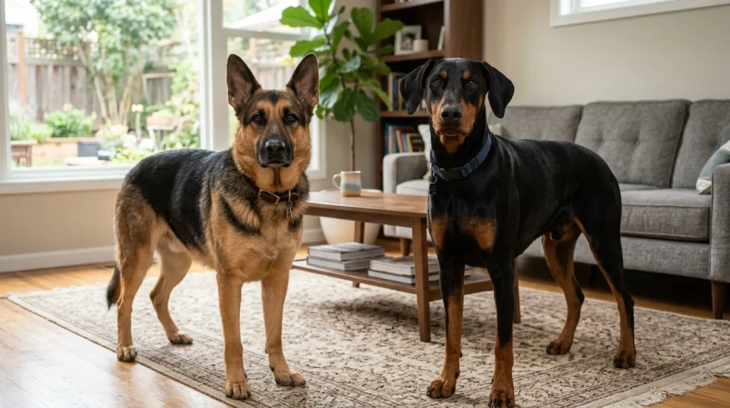 Doberman vs. German Shepherd Training