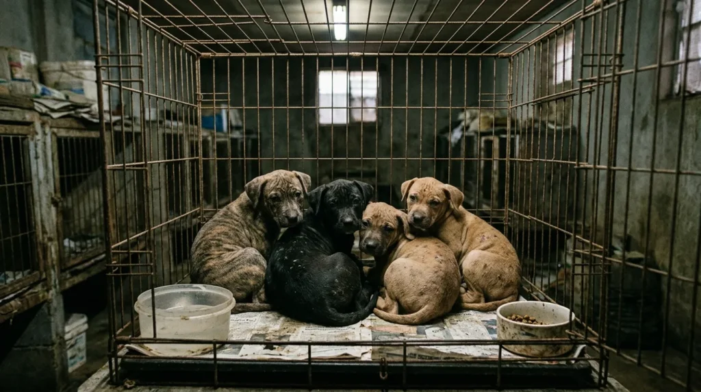 The total number of puppy mill puppies sold is around 2.6 million (HSUS)