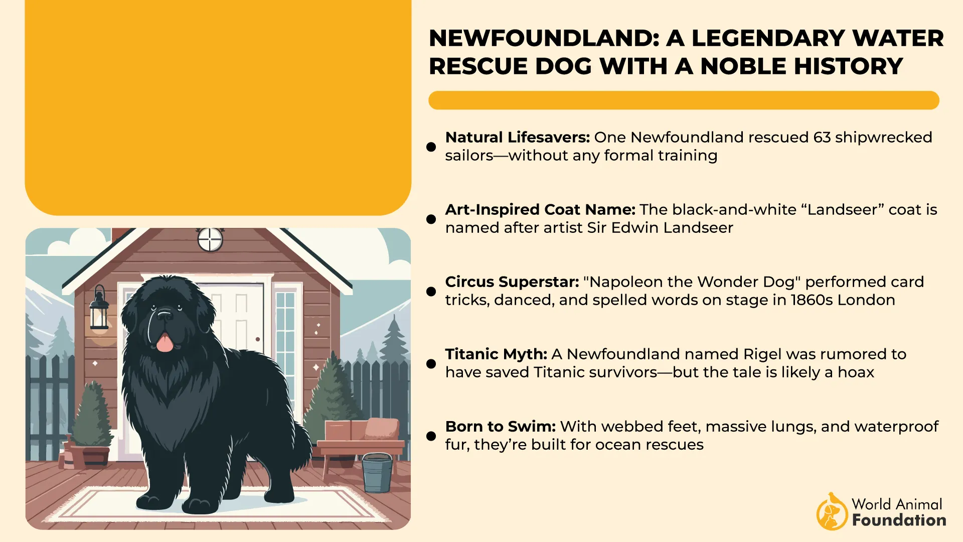 Newfoundland A Legendary Water Rescue Dog with a Noble History-01