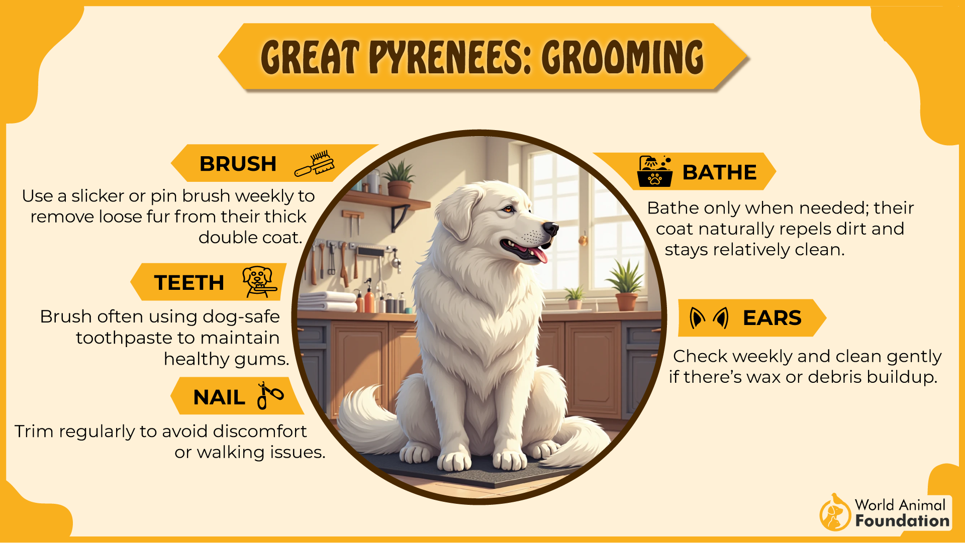 Great Pyrenees grooming