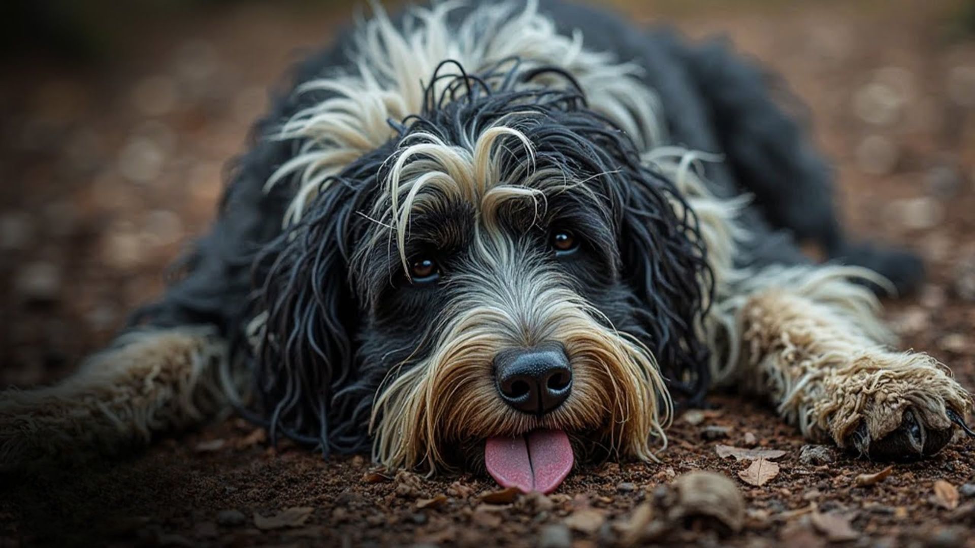 Mother Dog Found Unconscious in Forest With Puppies