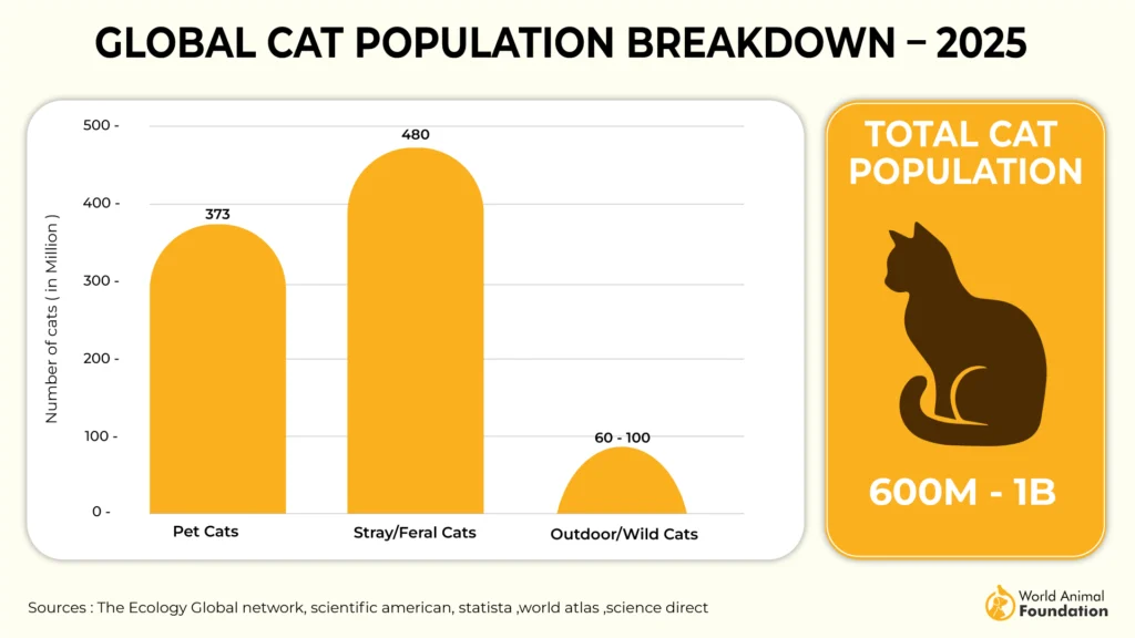 Global Cat Population Breakdown – 2025s-04-04