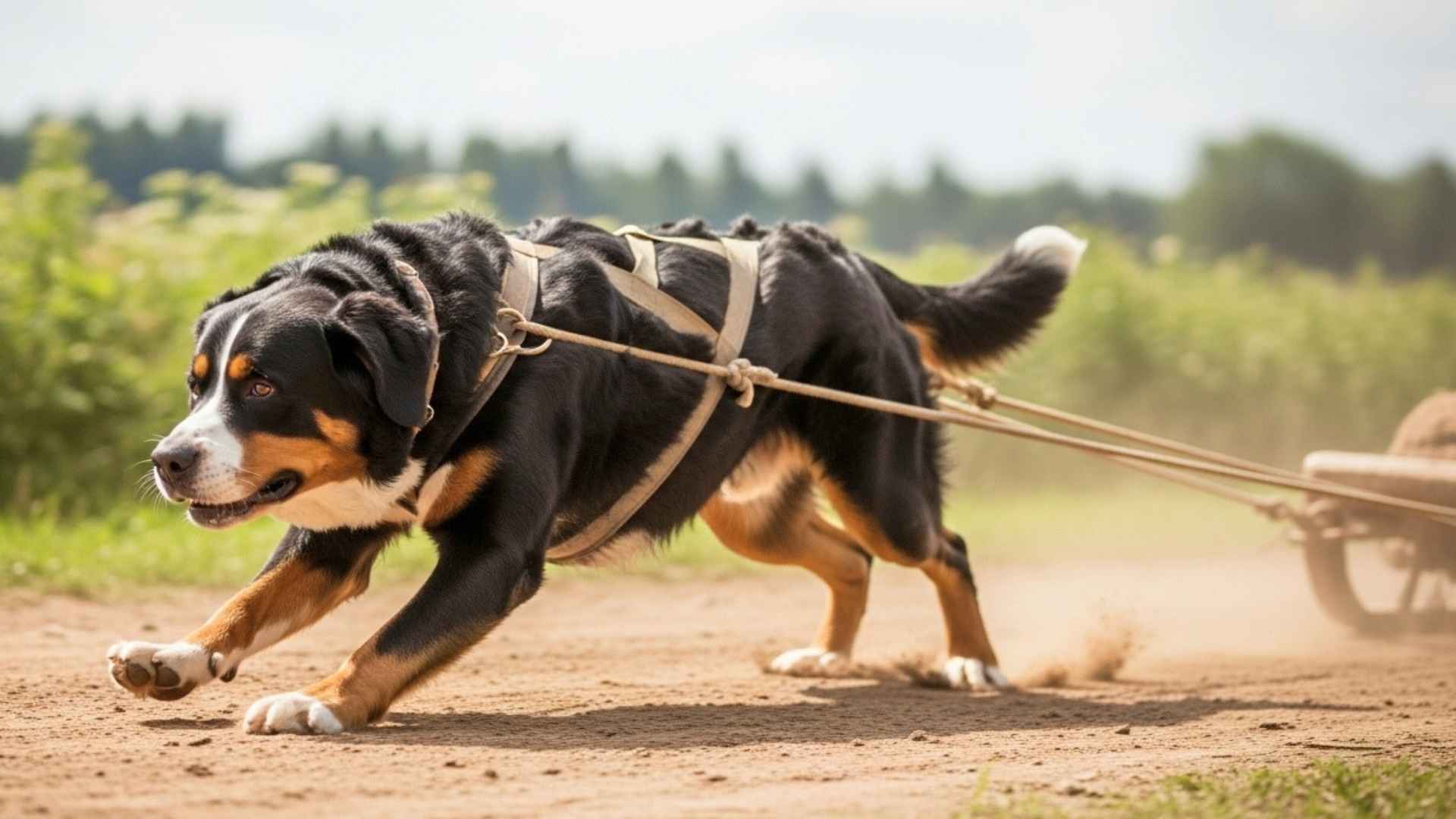 7 Dog Breeds That Pull Heavy Loads Without Tiring