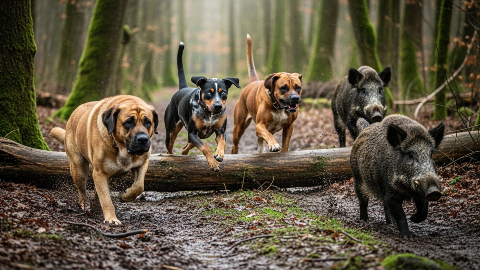 9 Dog Breeds That Chase Wild Boars Successfully