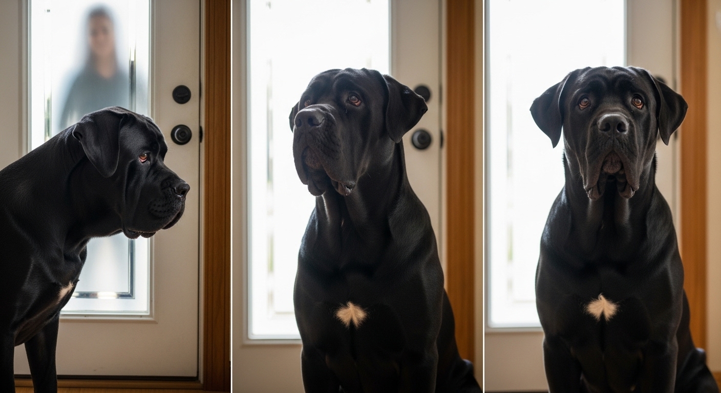Dog Sees Owner Leave, Waits Patiently by the Door—Then Has Realization