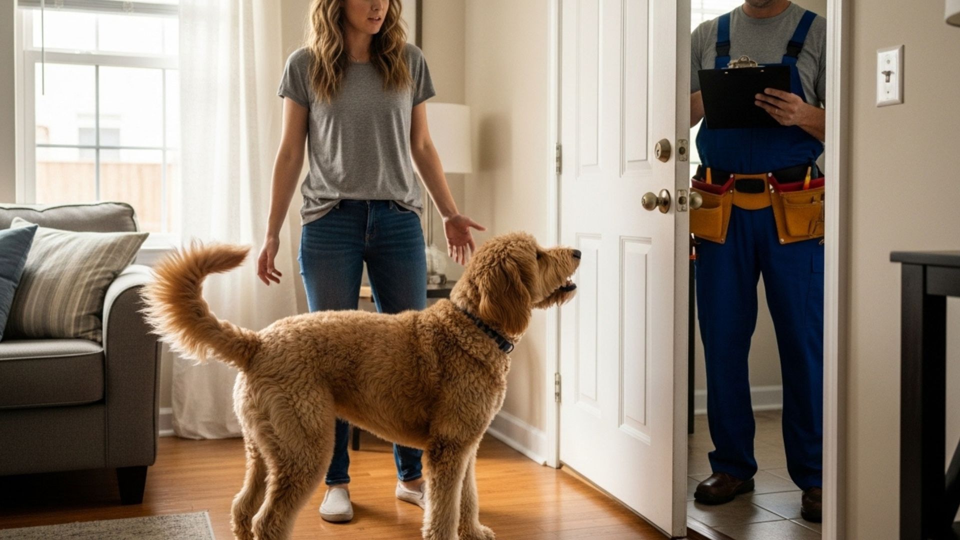 Woman’s ‘Guard Dog’ Reacting to Her Apartment Maintenance Arriving Is Too Funny (1)