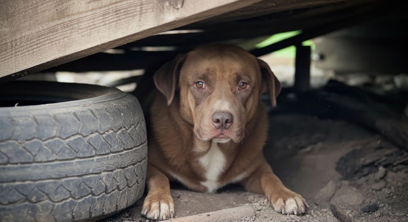 sad dog