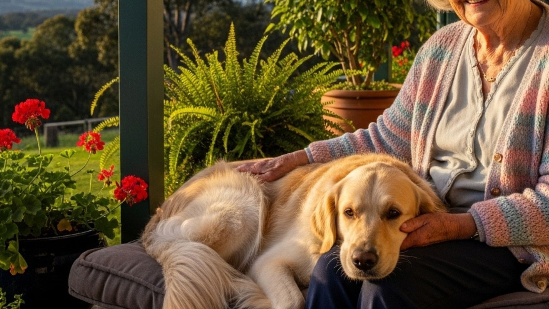 7 Dog Breeds That Sit Near Seniors Relaxing in Verandas