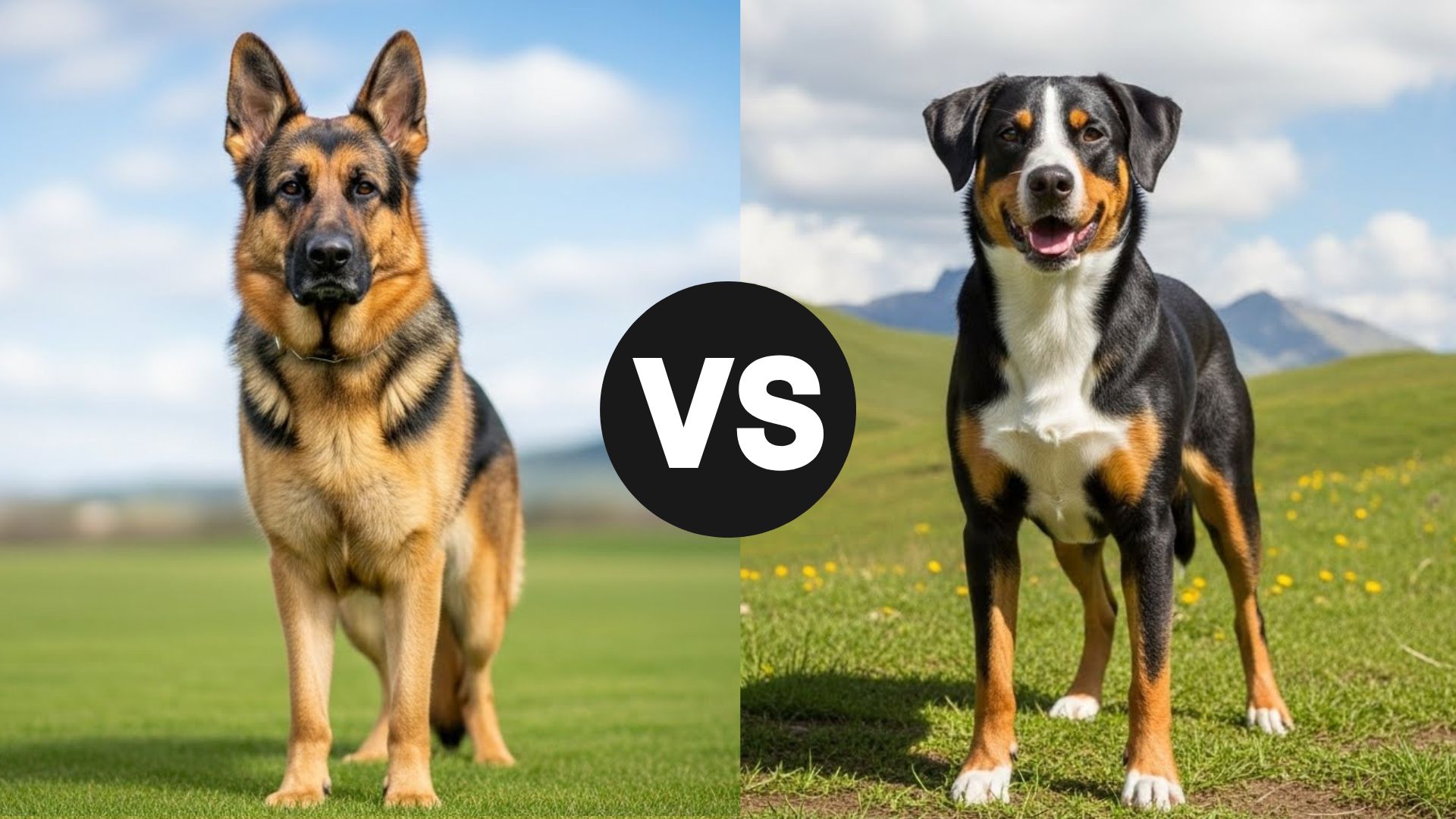 German Shepherd vs. Appenzeller Sennenhund
