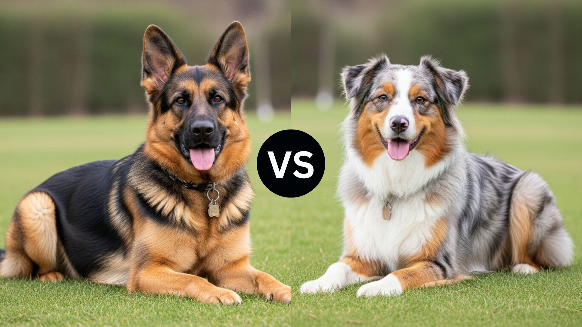 German Shepherd vs. Australian Shepherd Dog Breeds Compared