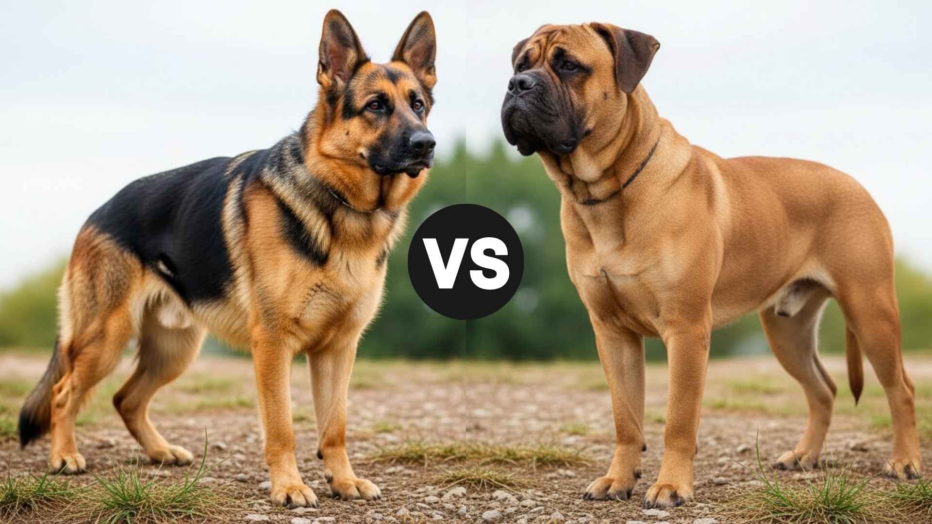 German Shepherd vs. Bullmastiff