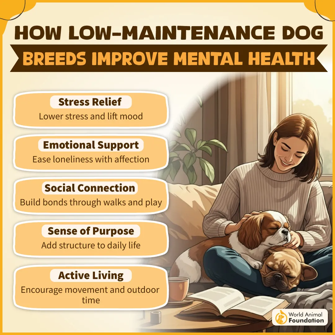 How Low-Maintenance Dog Breeds Improve Mental Health-01