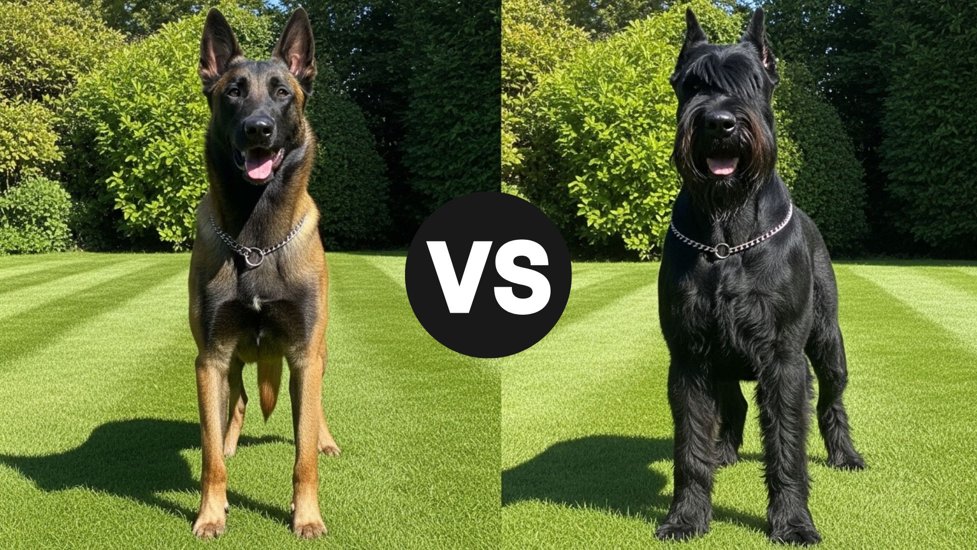 Belgian Malinois vs. Giant Schnauzer Dog Breed Comparison
