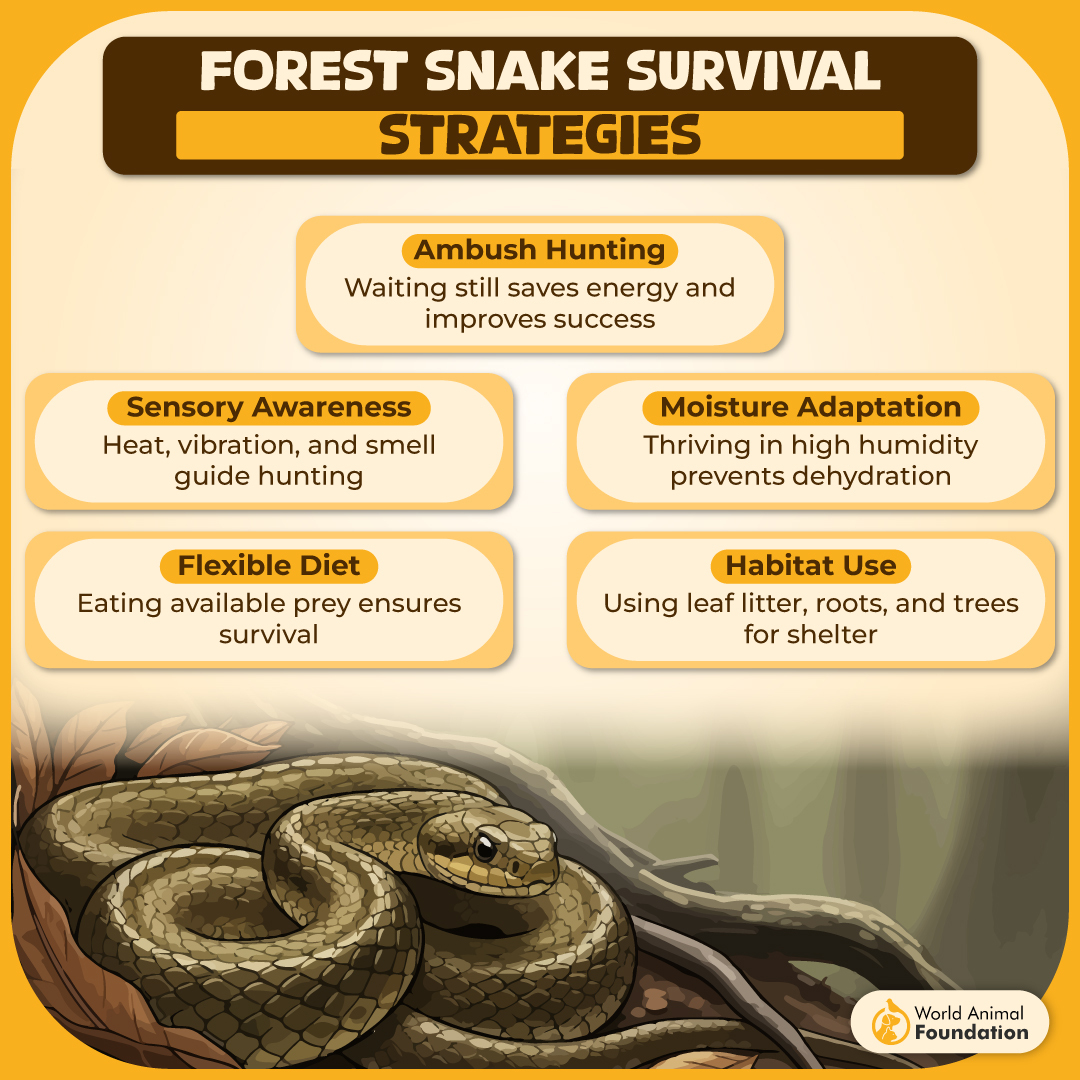 Snake Prey Capture Strategies In Forest Clearings