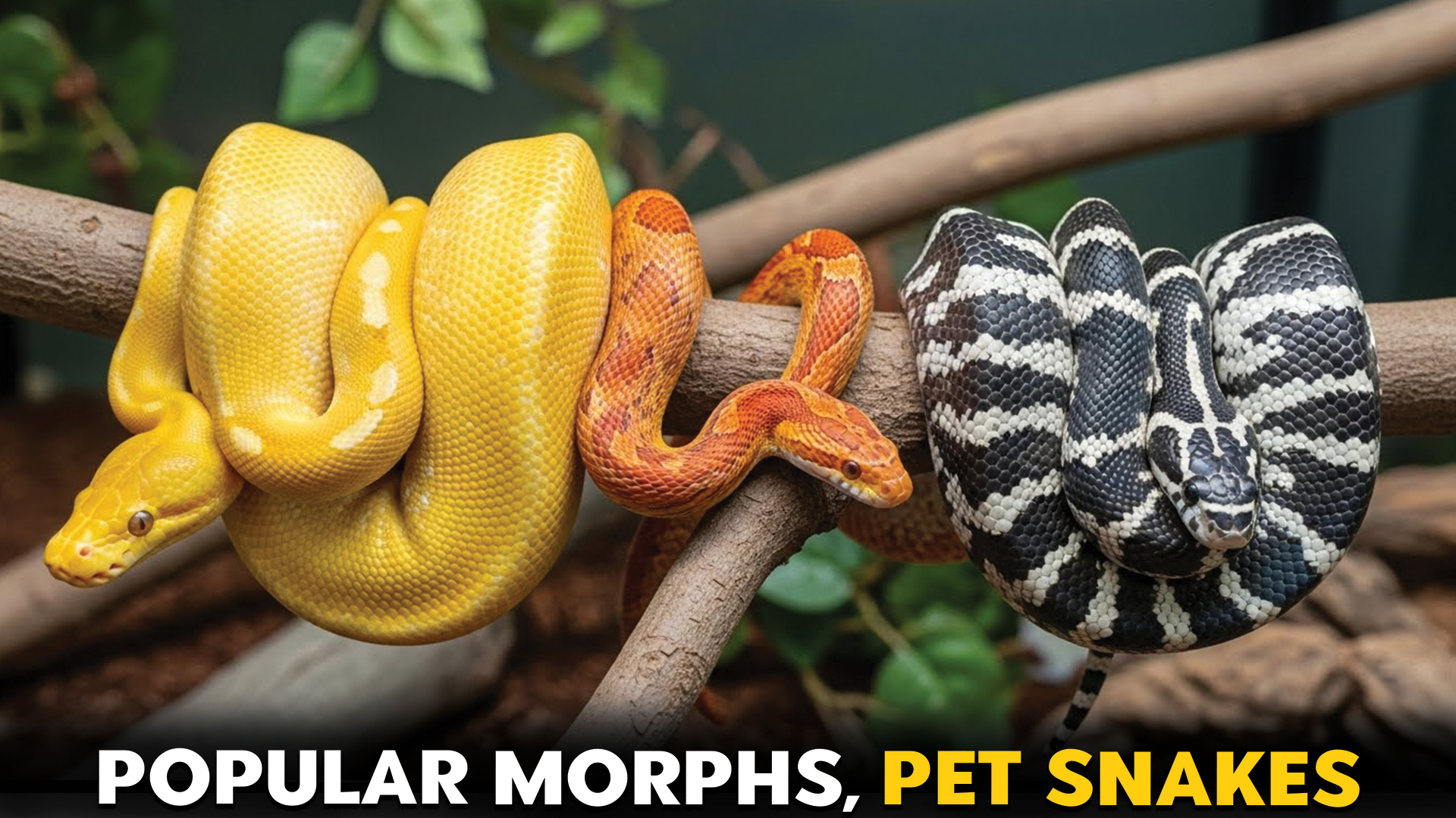 Snakes Known for Their Most Popular Pet Morphs