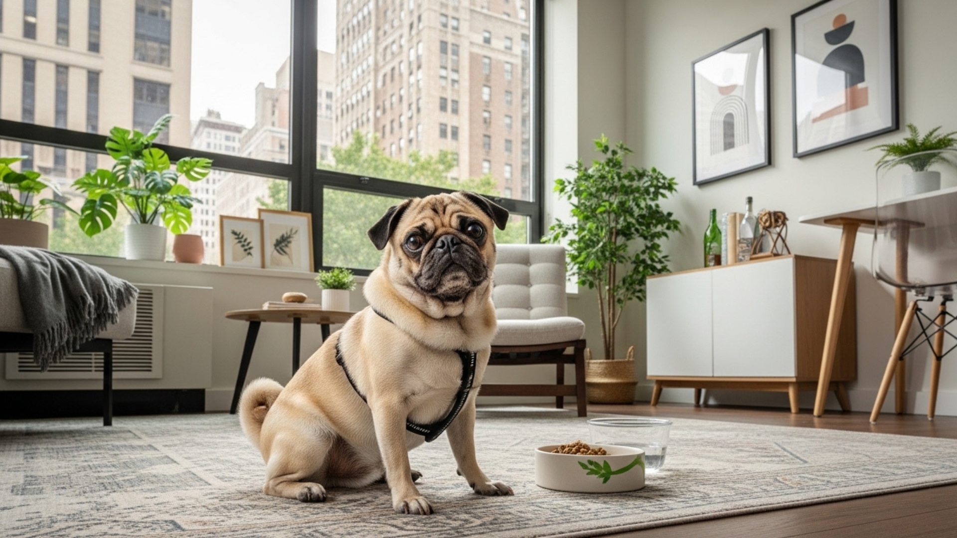 Pug Adaptable Dog for Urban Environments and Apartment Living
