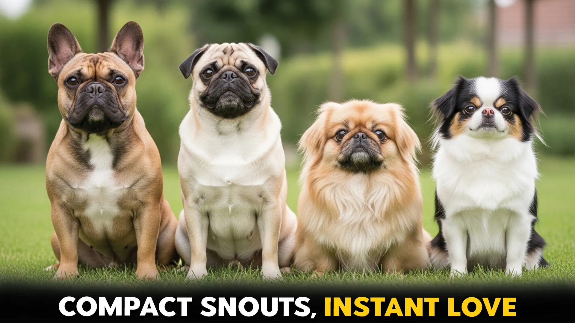 Dog-Breeds-Displaying-Wonderful,-Compact-Snout-Types