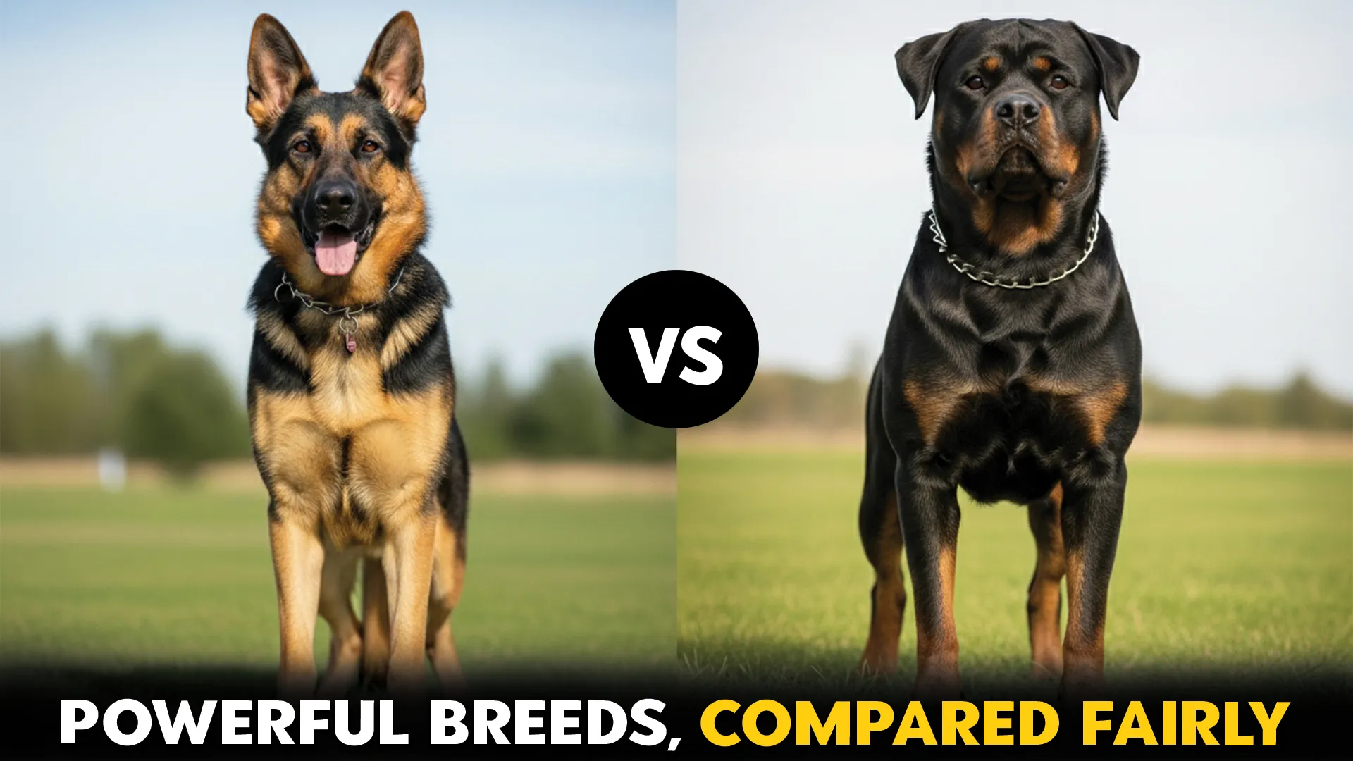 German Shepherd vs. Rottweiler: Comparing These Powerful Dog Breeds