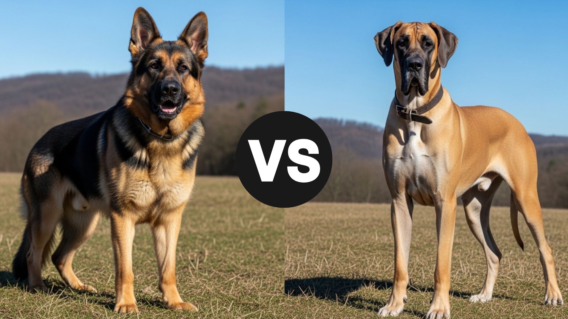 German Shepherd vs. Great Dane Which Dog Breed Wins