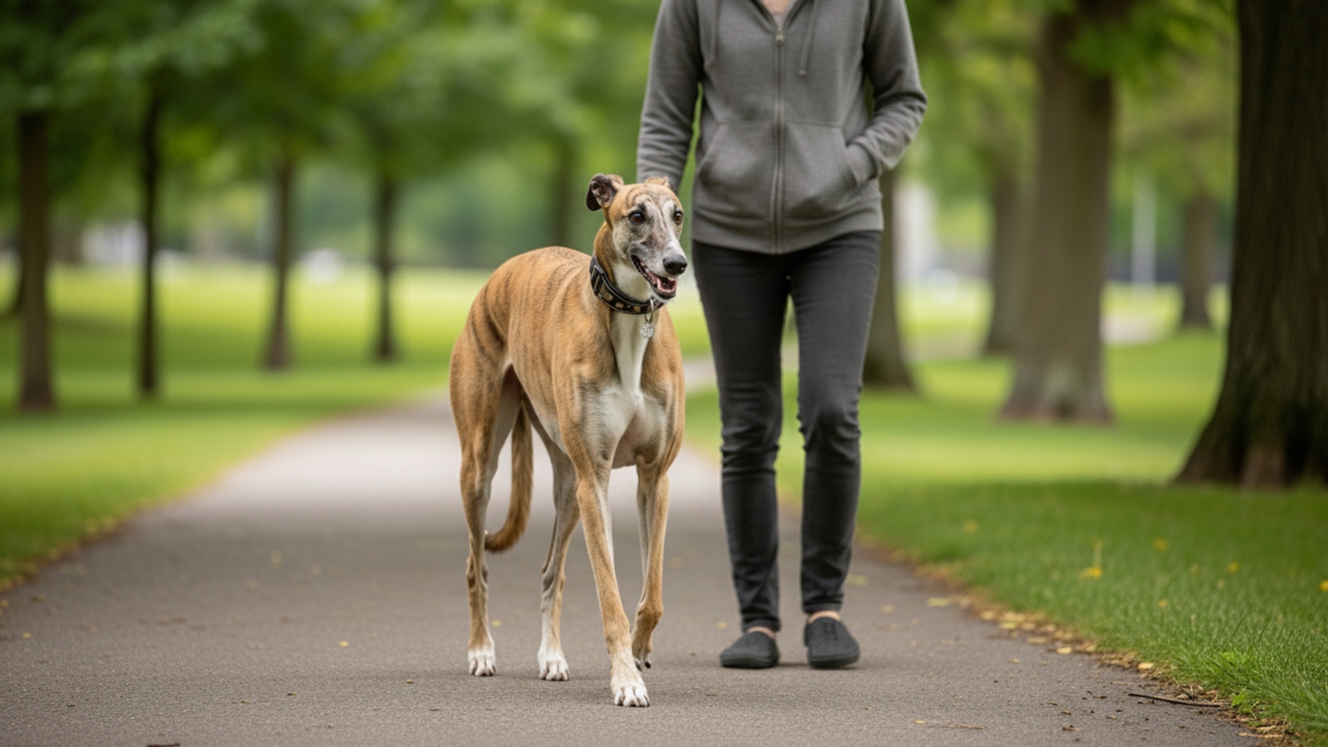 Greyhound Dog for Introverts Who Prefer Relaxed Strolls